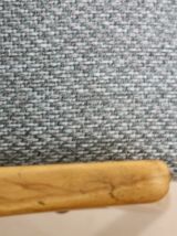 Paire de fauteuils vintage en hêtre années 60