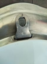 Assiette porcelaine et étain