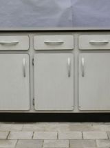 Meuble bas cuisine formica coloris ivoire