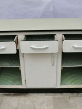 Meuble bas cuisine formica coloris ivoire