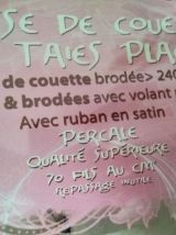 Housse de couette et taies deux personnes