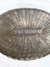 corbeille en fil argenté , vintage