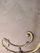 lampe  laiton de style art nouveau   avec jolie tulipe en ve