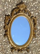 Miroir baroque, résine , Italy, vintage