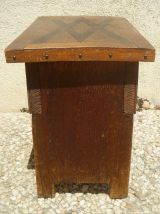  tabouret, coffre cireur, vintage