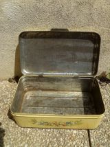 boite en fer lithographiée, vintage 