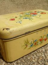 boite en fer lithographiée, vintage 