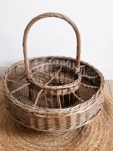 Panier porte bouteilles vintage