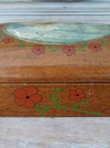 Boite en bois art nouveau 1900