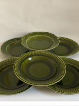 Assiettes BOCH Belgium modèle Trianon, années 60