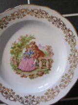 12 Assiettes Creuses Haute Porcelaine Berry