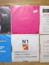 Vinyles 11 Disques 45 Tours - Années 70-80 