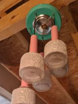 suberbe  lustre 1950 a 70,,vintage   reglable    en tres bon