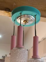 suberbe  lustre 1950 a 70,,vintage   reglable    en tres bon