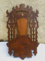 étagère  en bois  avec miroir , vintage