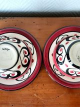 Paire de tasses en faïence Saint Jean de Bretagne 