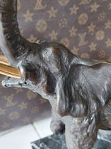 Statue en bronze elephant art deco