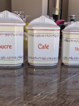 Lot de 6 boîtes alimentaires vintage de taille décroissante 