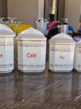 Lot de 6 boîtes alimentaires vintage de taille décroissante 