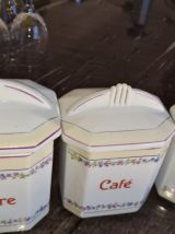 Lot de 6 boîtes alimentaires vintage de taille décroissante 