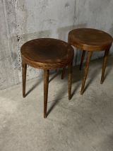 Paire de tabourets style Baumann