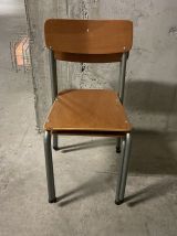 Paire de chaises d’écolier années 80