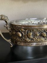 Splendide jardinière - Verre et laiton