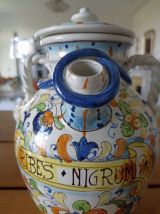 Pot à pharmacie en faïence italienne "RIBES NIGRUM" 20e siè