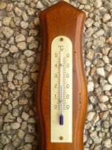 baromètre, thermomètreen bois , vintage