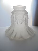 Tulipe en verre satiné