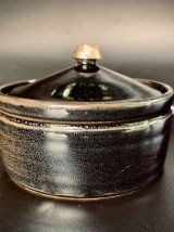 Boîte vintage avec bouton en bronze 