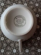 Tasse et sous tasse VIGNAUD porcelaine Limoges "Monte Carlo"