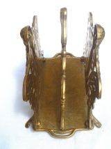 porte courrier , vintage en laiton