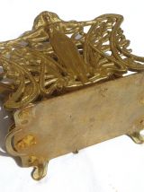 porte courrier , vintage en laiton