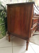 Commode louis XVI acajou plateau marbre