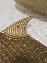 Paire de poissons en laiton