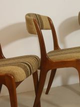  Paire de  chaises gondole Baumann année 60 restaurées. Réf.