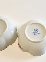 « RAYNAUD &amp; Co » Deux vide poches en porcelaine