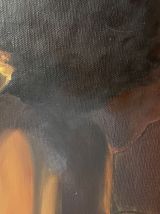 Huile sur toile « Femme africaine »