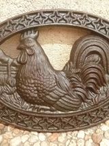 dessous de plat en fonte , vintage