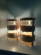 Ensemble de 2 lampes de chevet ou salon en bambou