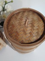 Ensemble de 2 lampes de chevet ou salon en bambou