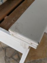 banquette/canapé en bois peint en blanc vendu sans matelas