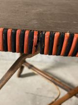 Table en rotin années 60