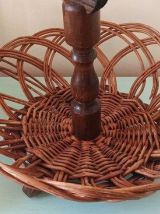 Panier à fruits en rotin, panière de rangement en rotin