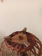 Panier à fruits en rotin, panière de rangement en rotin