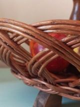 Panier à fruits en rotin, panière de rangement en rotin