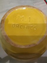 pichet vintage Orchies jaune