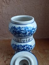 Pot d'apothicaire en porcelaine de pharmacie vintage