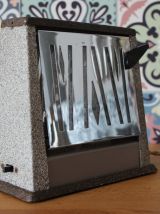 Ancien grille-pain / toaster vintage reconverti en lampe